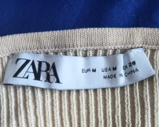 Vestido sirena punto beige talla M