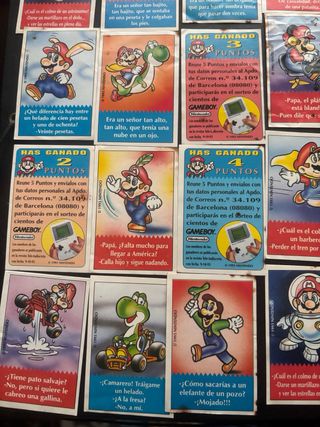 Pegatinas Mario Bros Nintendo 1993