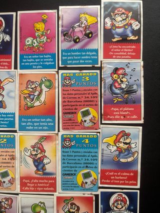 Pegatinas Mario Bros Nintendo 1993