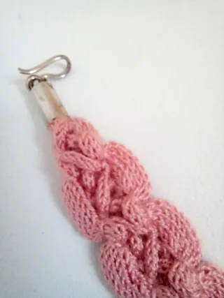 Collar Choker Plata y Cristal Rosa