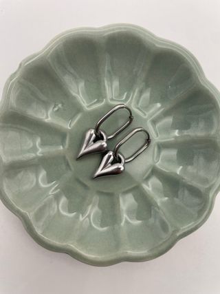 Orecchini a forma di cuore argento