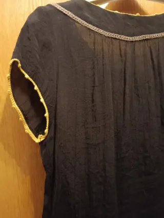 Vestido Sophyline Negro verano. Talla M-L.