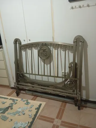 Cabecero de matrimonio niquelado