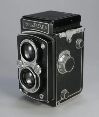Funda de cuero Rolleiflex