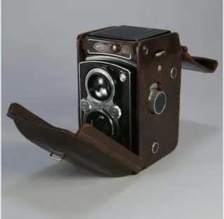 Funda de cuero Rolleiflex