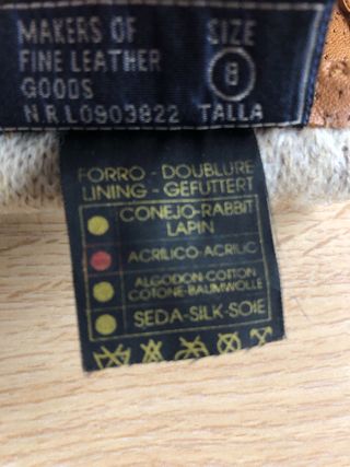 Guantes de cuero marrones