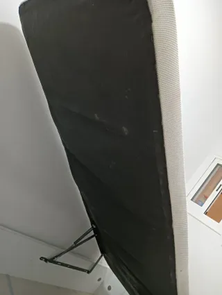 Canapé para cama de 90 cm, blanco