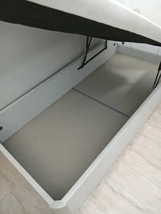 Canapé para cama de 90 cm, blanco