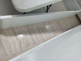 Canapé para cama de 90 cm, blanco