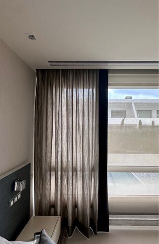 Cortinas de seda y terciopelo.