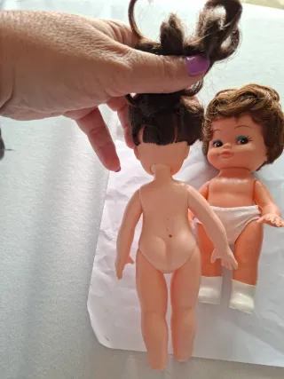 Lote 3 piccole bambole vintage anni '70