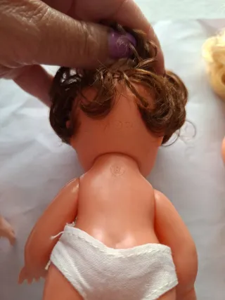 Lote 3 piccole bambole vintage anni '70