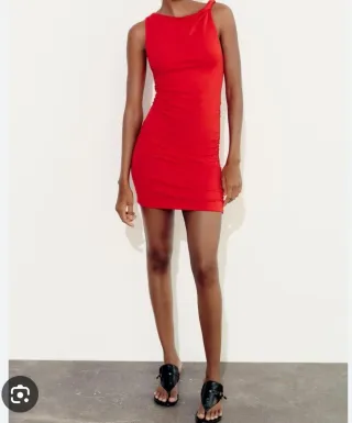 Vestido Zara Rojo Talla S