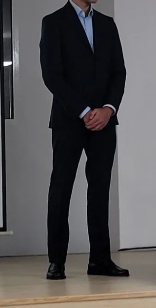 Traje Massimo Dutti Lana Azul Marino