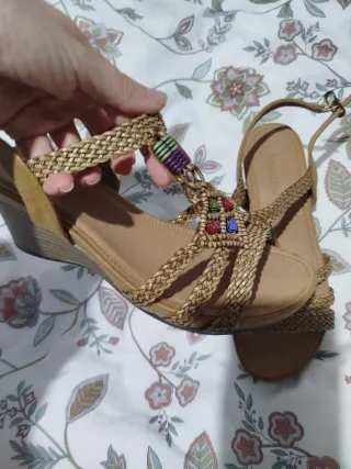 Sandalias Cuña Mujer Étnicas