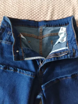 Jeans vita alta dritti elasticizzati donna