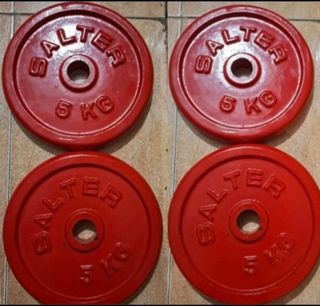 PESAS 4 DISCOS SALTER DE 5KG DE 30MM
