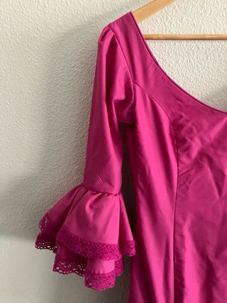 Traje de Flamenca Rosa Ancho: 34-36 Largo: 145