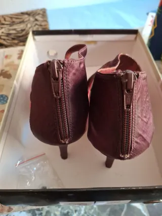 Sandalias La Strada Tacon Rosa y Morado