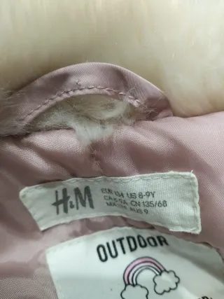 Piumino 100 gr H&M bimba 8-9 anni