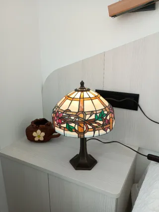Lámpara imitación Tiffany Metal