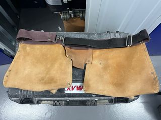 ✅Cinturón portaherramientas Stanley de cuero