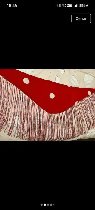 Vestido Gitana Carmen Acedo Rojo y Blanco