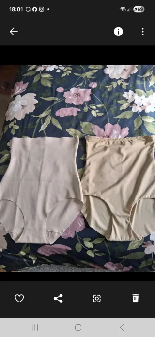 2 bragas/fajas altas Talla L