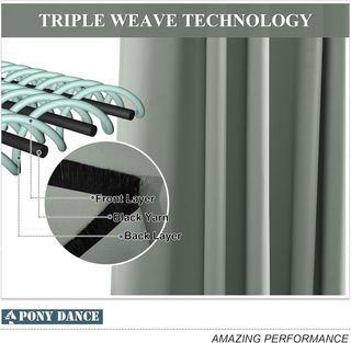Cortinas verdes de tela