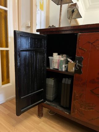 Cómoda estilo asiático madera