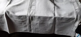 Telo  con inserti a uncinetto 215x175 cm