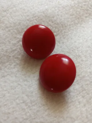 Pendientes vintage rojos