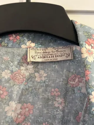 Camisa floral manga corta