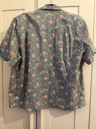 Camisa floral manga corta