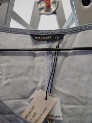 Vestido tirantes gris talla 3