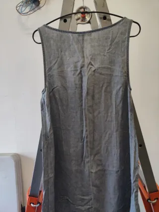 Vestido tirantes gris talla 3