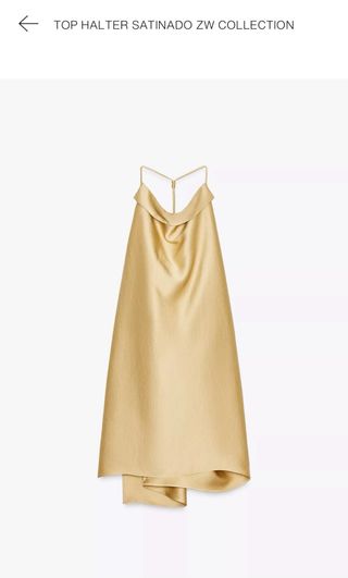 Conjunto satinado Zara dorado