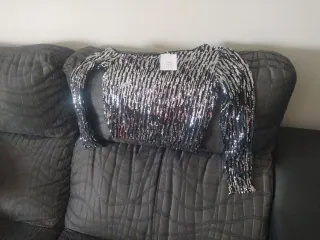 Top fiesta lentejuelas Green Coast Talla L