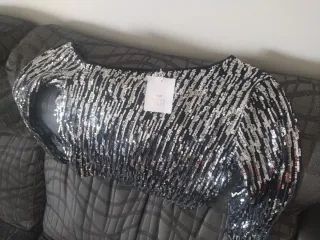 Top fiesta lentejuelas Green Coast Talla L