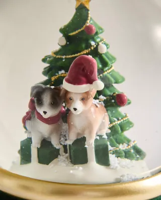 Zara Home bola de nieve perros navidad  Nuevo