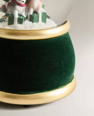 Zara Home bola de nieve perros navidad  Nuevo