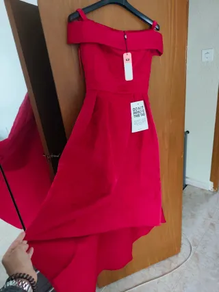 Vestido fiesta rojo elegante