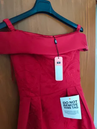 Vestido fiesta rojo elegante