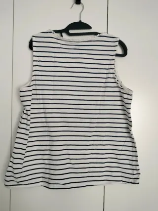 Camiseta sin mangas Esmara rayas y encaje