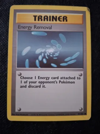 Pokemon Energy Removal y Poder Plus Set Base