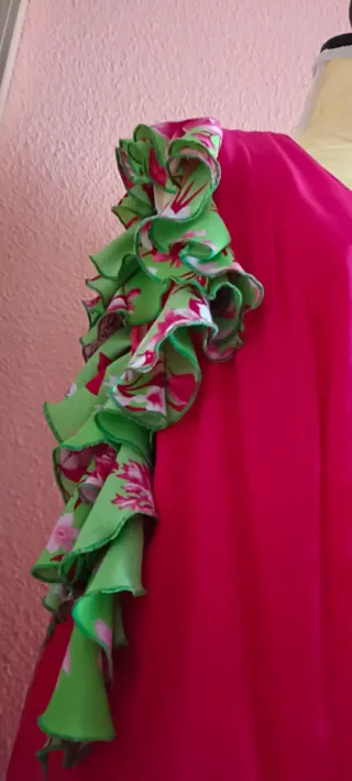 Vestido Gitana Ligero Vaporoso Talla 50/52