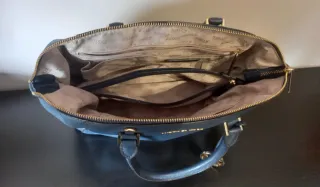 Bolso Michael Kors Piel Azul y Dorado