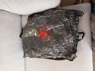 Chaqueta de motorista negra