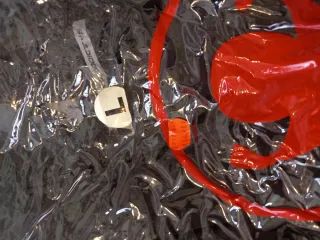 Chaqueta de motorista negra