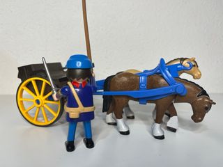 Playmobil Soldado Norte Carro Caballos